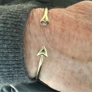 MELINDA MARIA Heart and Arrow Cuff - Gold Cuff - Gift of Love - Valentine's Gift